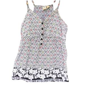 SO Y2K Boho Adjustable Floral Tank, sz. S